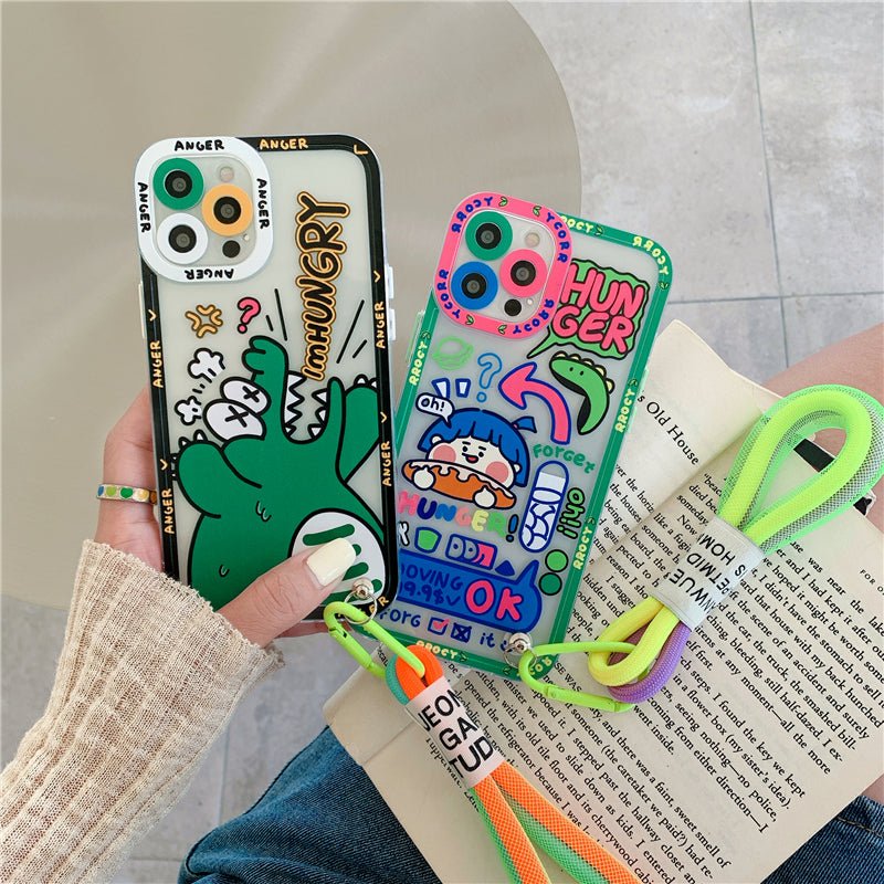 Case funda Anti golpes con correa para iPhone - HappyShop Colombia