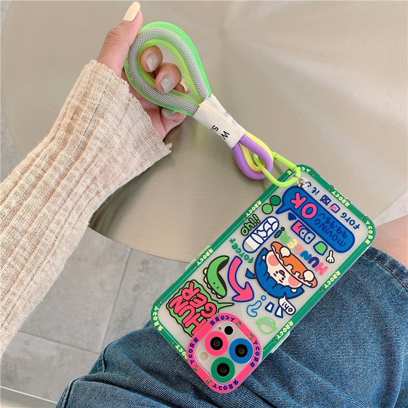 Case funda Anti golpes con correa para iPhone - HappyShop Colombia