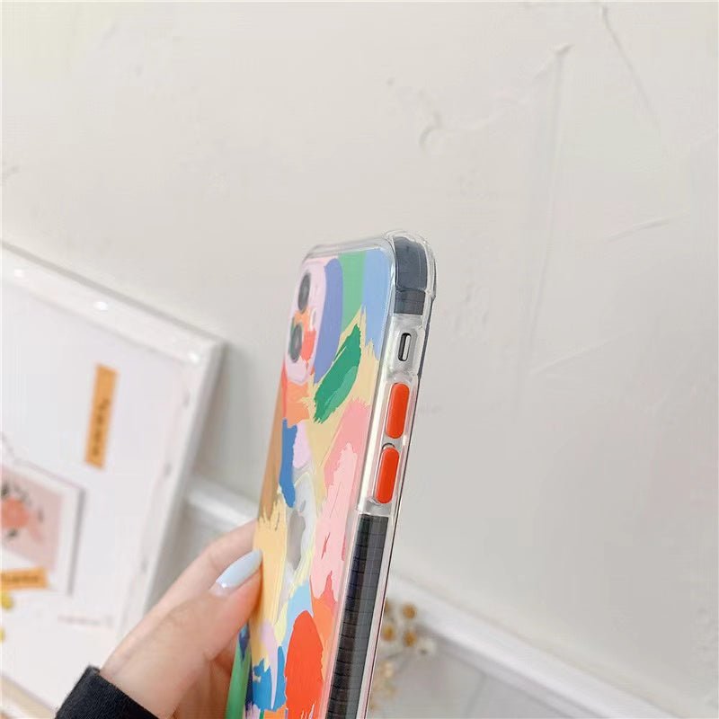 Case funda collage con correa multicolor para iPhone - HappyShop Colombia