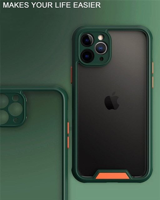 Case iPhone 7 8 Pro X 11 12 Pro Max Transparente Anti golpes - HappyShop Colombia