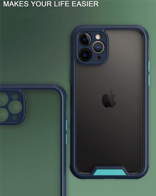 Case iPhone 7 8 Pro X 11 12 Pro Max Transparente Anti golpes - HappyShop Colombia