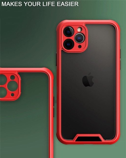 Case iPhone 7 8 Pro X 11 12 Pro Max Transparente Anti golpes - HappyShop Colombia