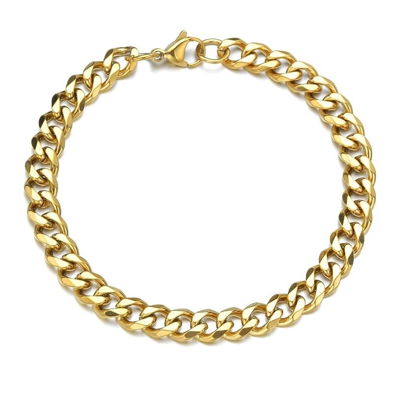 Pulsera Cubana de Acero inoxidable - HappyShop Colombia