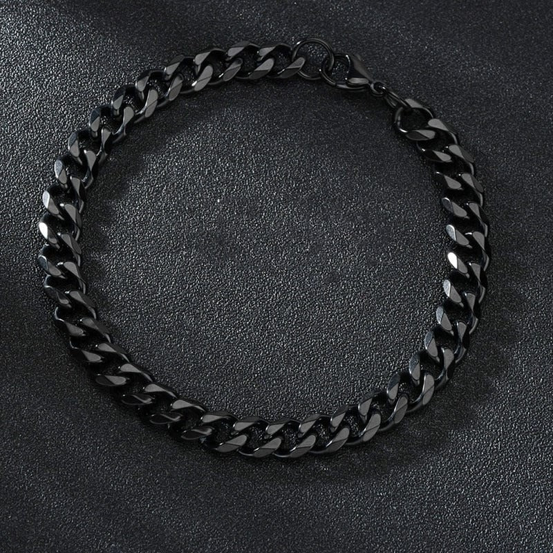 Pulsera Cubana de Acero inoxidable - HappyShop Colombia