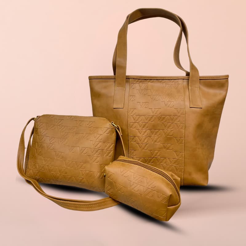 TRIO CARTERAS DE CUERO