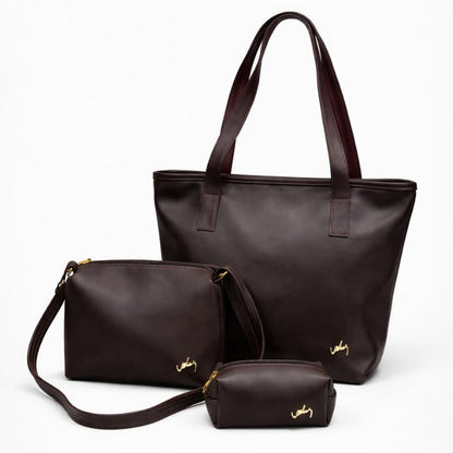 TRIO CARTERAS DE CUERO DAKOTA