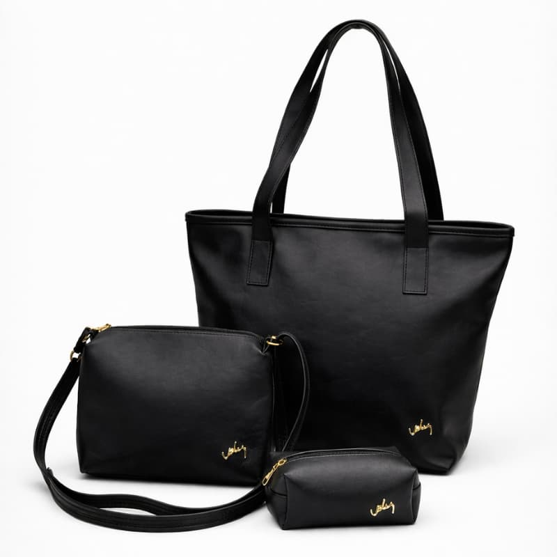 TRIO CARTERAS DE CUERO DAKOTA