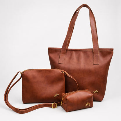 TRIO CARTERAS DE CUERO DAKOTA