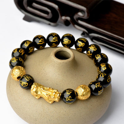 Pulsera Feng Shui Obsidiana Negra - HappyShop Colombia