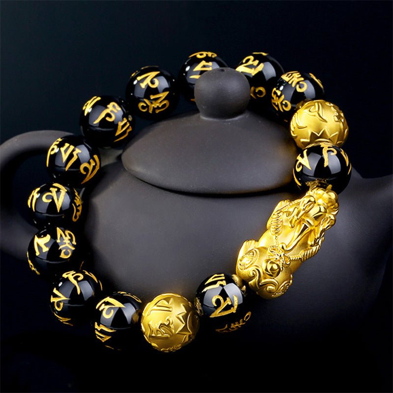 Pulsera Feng Shui Obsidiana Negra - HappyShop Colombia