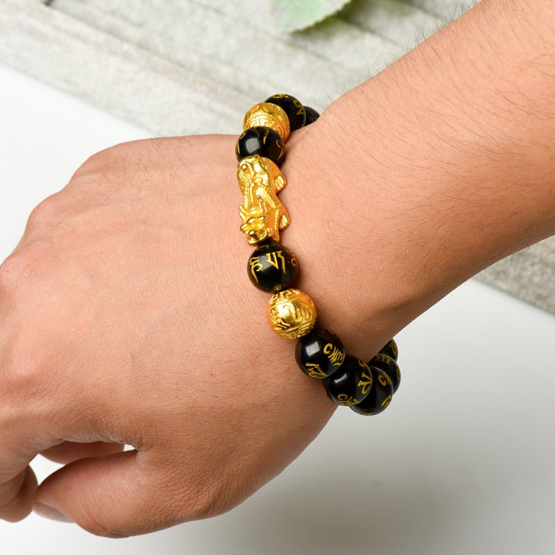 Pulsera Feng Shui Obsidiana Negra - HappyShop Colombia