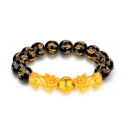 Pulsera Feng Shui Obsidiana Negra - HappyShop Colombia