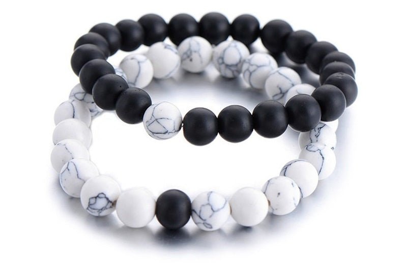 Set 2 Pulseras de piedra natural para Parejas - HappyShop Colombia