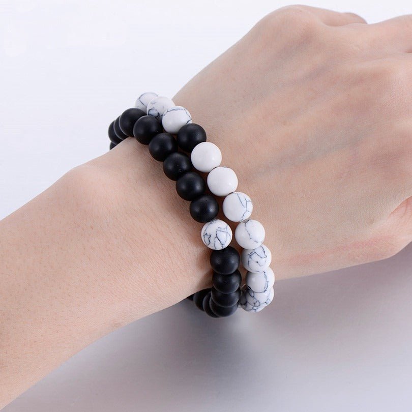 Set 2 Pulseras de piedra natural para Parejas - HappyShop Colombia
